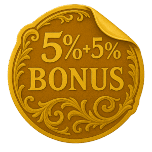 When you refer a friend both you and the friend receive 5% bonus tokens